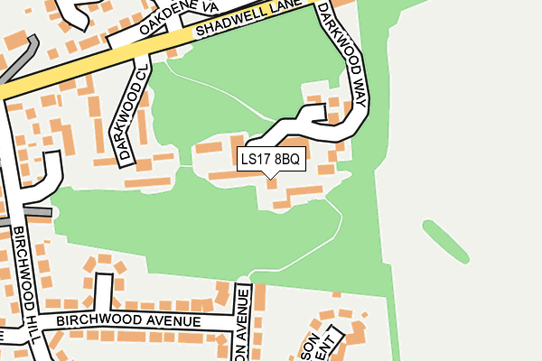 LS17 8BQ map - OS OpenMap – Local (Ordnance Survey) LS17 8BQ map - OS OpenMap – Local (Ordnance Survey)