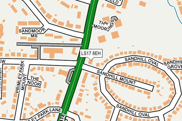 LS17 8EH map - OS OpenMap – Local (Ordnance Survey) LS17 8EH map - OS OpenMap – Local (Ordnance Survey)
