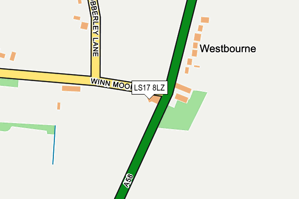 LS17 8LZ map - OS OpenMap – Local (Ordnance Survey) LS17 8LZ map - OS OpenMap – Local (Ordnance Survey)