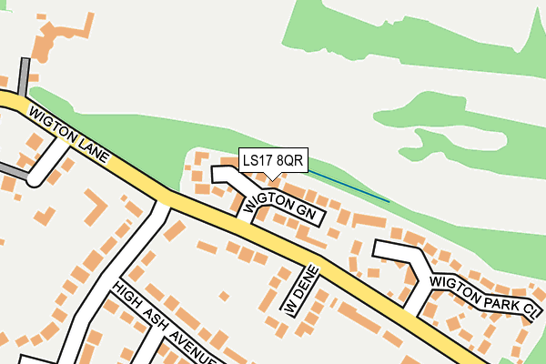 LS17 8QR map - OS OpenMap – Local (Ordnance Survey) LS17 8QR map - OS OpenMap – Local (Ordnance Survey)