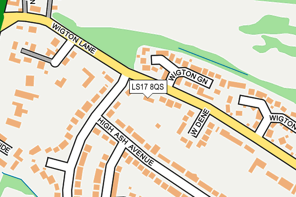 LS17 8QS map - OS OpenMap – Local (Ordnance Survey) LS17 8QS map - OS OpenMap – Local (Ordnance Survey)