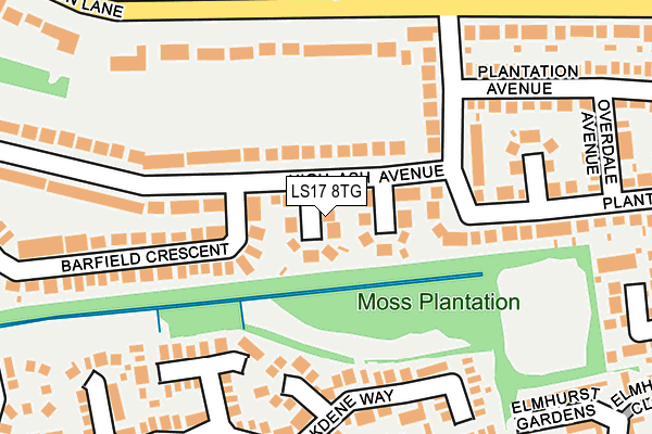 LS17 8TG map - OS OpenMap – Local (Ordnance Survey) LS17 8TG map - OS OpenMap – Local (Ordnance Survey)