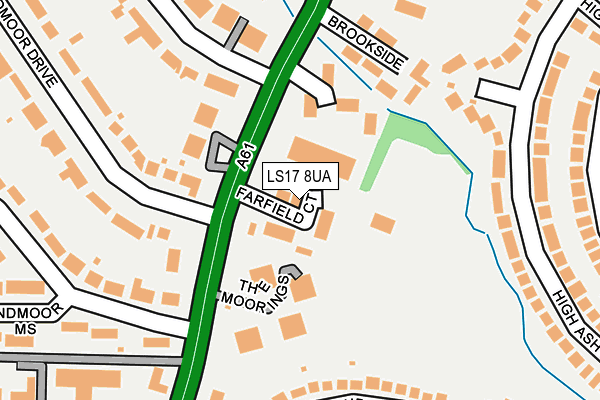 LS17 8UA map - OS OpenMap – Local (Ordnance Survey) LS17 8UA map - OS OpenMap – Local (Ordnance Survey)