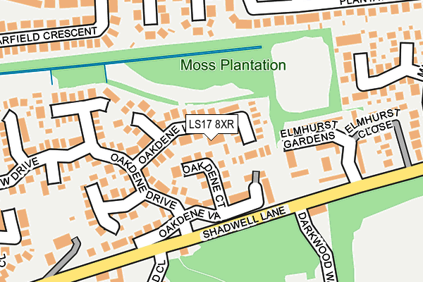 LS17 8XR map - OS OpenMap – Local (Ordnance Survey) LS17 8XR map - OS OpenMap – Local (Ordnance Survey)