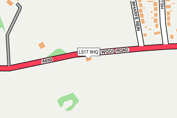 LS17 9HQ map - OS OpenMap – Local (Ordnance Survey) LS17 9HQ map - OS OpenMap – Local (Ordnance Survey)