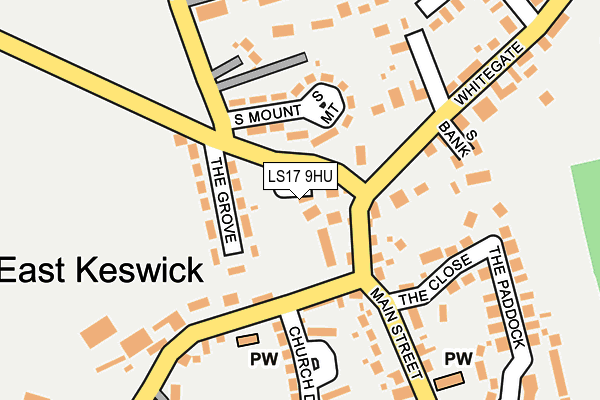 LS17 9HU map - OS OpenMap – Local (Ordnance Survey) LS17 9HU map - OS OpenMap – Local (Ordnance Survey)