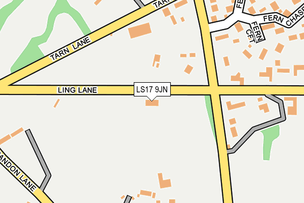 LS17 9JN map - OS OpenMap – Local (Ordnance Survey) LS17 9JN map - OS OpenMap – Local (Ordnance Survey)