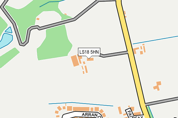 LS18 5HN map - OS OpenMap – Local (Ordnance Survey) LS18 5HN map - OS OpenMap – Local (Ordnance Survey)