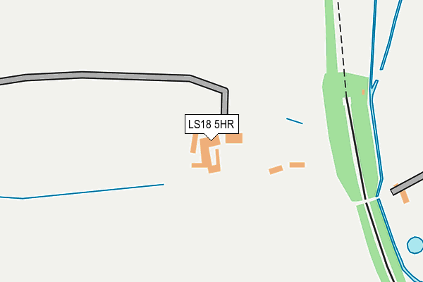 LS18 5HR map - OS OpenMap – Local (Ordnance Survey)