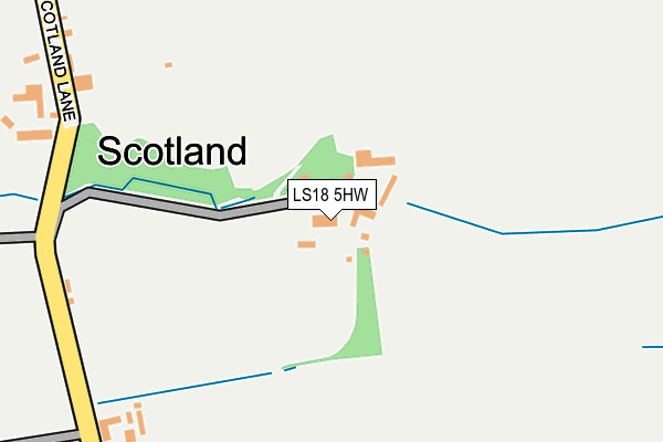 LS18 5HW map - OS OpenMap – Local (Ordnance Survey) LS18 5HW map - OS OpenMap – Local (Ordnance Survey)