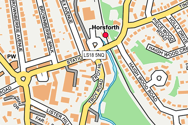 LS18 5NQ map - OS OpenMap – Local (Ordnance Survey) LS18 5NQ map - OS OpenMap – Local (Ordnance Survey)