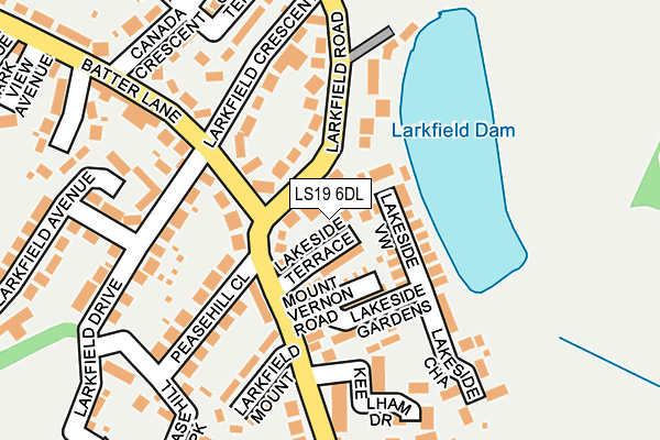 LS19 6DL map - OS OpenMap – Local (Ordnance Survey) LS19 6DL map - OS OpenMap – Local (Ordnance Survey)