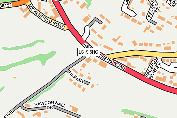 LS19 6HG map - OS OpenMap – Local (Ordnance Survey) LS19 6HG map - OS OpenMap – Local (Ordnance Survey)