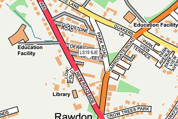 LS19 6JE map - OS OpenMap – Local (Ordnance Survey) LS19 6JE map - OS OpenMap – Local (Ordnance Survey)