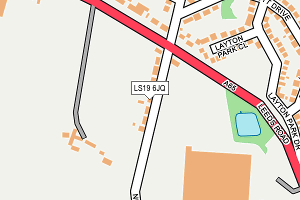 LS19 6JQ map - OS OpenMap – Local (Ordnance Survey) LS19 6JQ map - OS OpenMap – Local (Ordnance Survey)