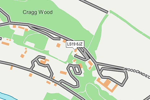 LS19 6JZ map - OS OpenMap – Local (Ordnance Survey)