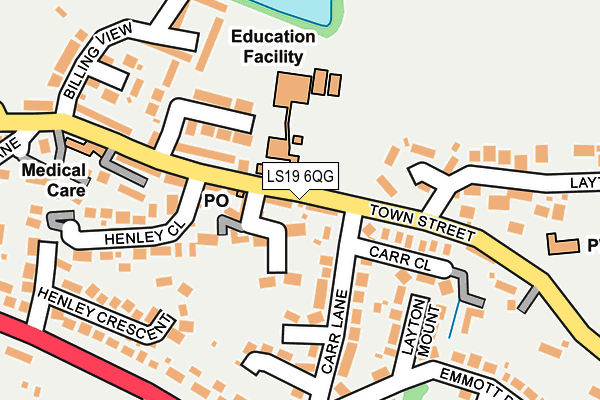 LS19 6QG map - OS OpenMap – Local (Ordnance Survey) LS19 6QG map - OS OpenMap – Local (Ordnance Survey)