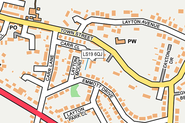 LS19 6QJ map - OS OpenMap – Local (Ordnance Survey) LS19 6QJ map - OS OpenMap – Local (Ordnance Survey)
