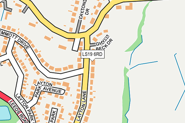 LS19 6RD map - OS OpenMap – Local (Ordnance Survey) LS19 6RD map - OS OpenMap – Local (Ordnance Survey)