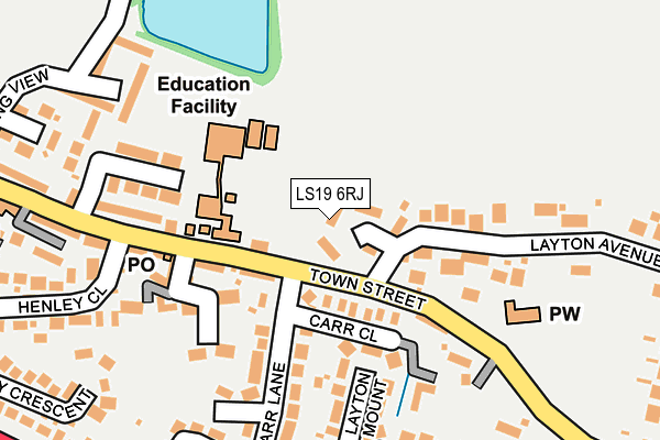 LS19 6RJ map - OS OpenMap – Local (Ordnance Survey) LS19 6RJ map - OS OpenMap – Local (Ordnance Survey)