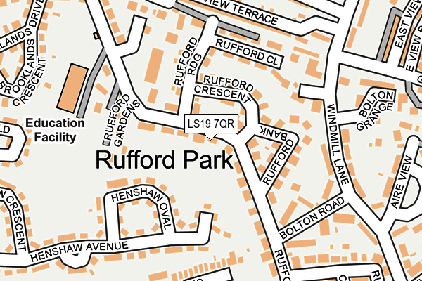 LS19 7QR map - OS OpenMap – Local (Ordnance Survey) LS19 7QR map - OS OpenMap – Local (Ordnance Survey)