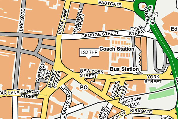LS2 7HP map - OS OpenMap – Local (Ordnance Survey) LS2 7HP map - OS OpenMap – Local (Ordnance Survey)