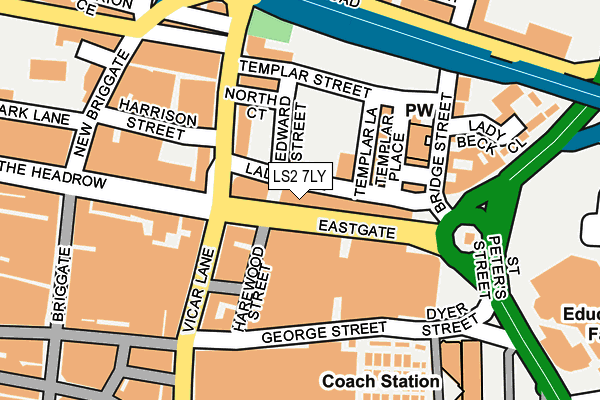 LS2 7LY map - OS OpenMap – Local (Ordnance Survey) LS2 7LY map - OS OpenMap – Local (Ordnance Survey)