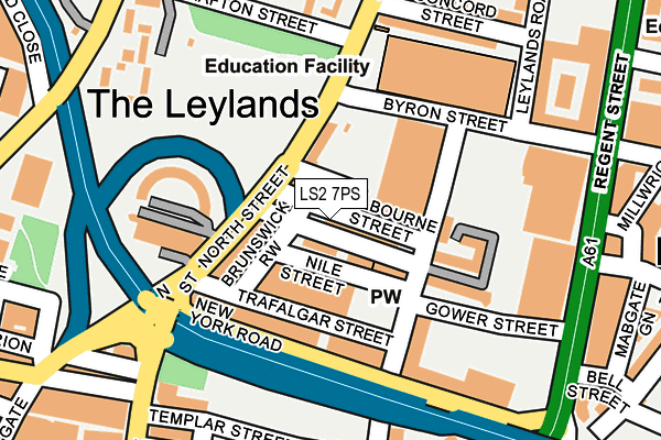 LS2 7PS map - OS OpenMap – Local (Ordnance Survey) LS2 7PS map - OS OpenMap – Local (Ordnance Survey)