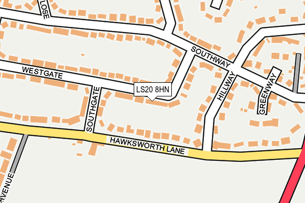 LS20 8HN map - OS OpenMap – Local (Ordnance Survey) LS20 8HN map - OS OpenMap – Local (Ordnance Survey)