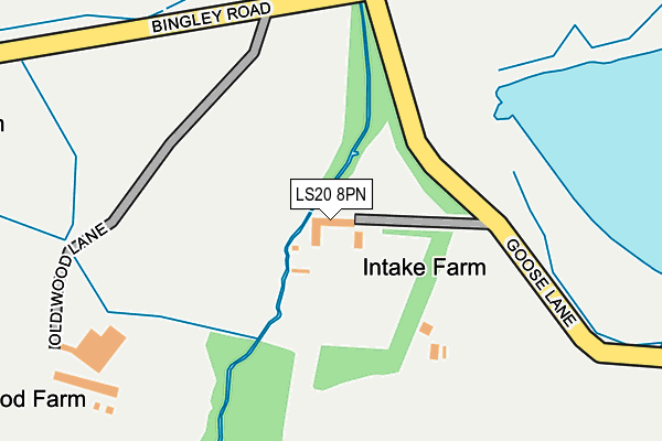 LS20 8PN map - OS OpenMap – Local (Ordnance Survey) LS20 8PN map - OS OpenMap – Local (Ordnance Survey)