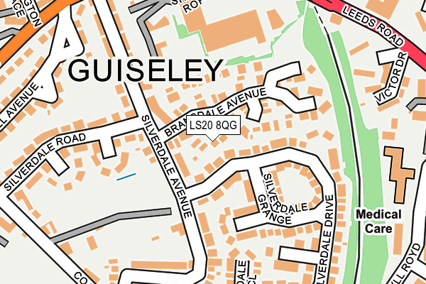 LS20 8QG map - OS OpenMap – Local (Ordnance Survey) LS20 8QG map - OS OpenMap – Local (Ordnance Survey)