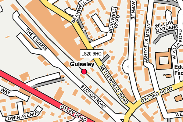 LS20 9HQ map - OS OpenMap – Local (Ordnance Survey) LS20 9HQ map - OS OpenMap – Local (Ordnance Survey)