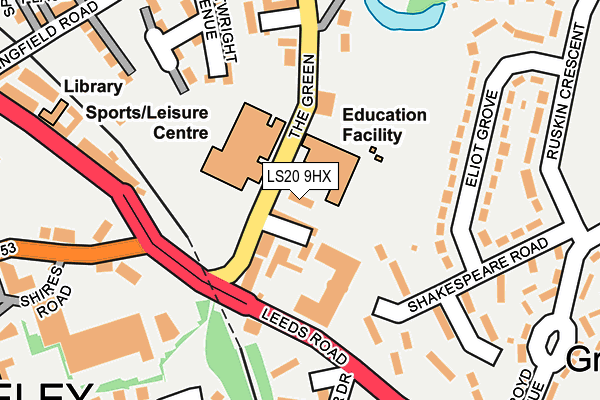 LS20 9HX map - OS OpenMap – Local (Ordnance Survey) LS20 9HX map - OS OpenMap – Local (Ordnance Survey)