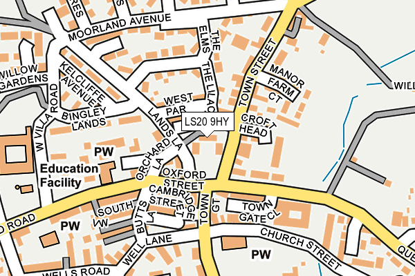LS20 9HY map - OS OpenMap – Local (Ordnance Survey) LS20 9HY map - OS OpenMap – Local (Ordnance Survey)