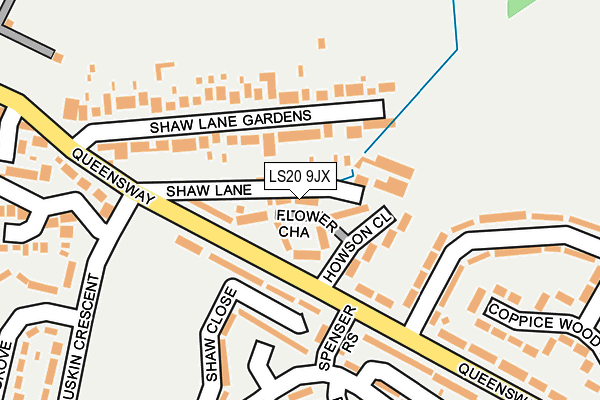 LS20 9JX map - OS OpenMap – Local (Ordnance Survey) LS20 9JX map - OS OpenMap – Local (Ordnance Survey)