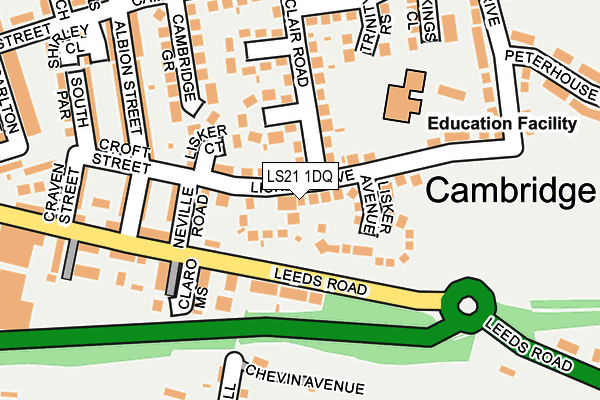 LS21 1DQ map - OS OpenMap – Local (Ordnance Survey) LS21 1DQ map - OS OpenMap – Local (Ordnance Survey)