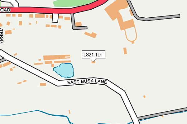 LS21 1DT map - OS OpenMap – Local (Ordnance Survey)
