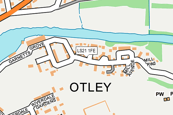 LS21 1FE map - OS OpenMap – Local (Ordnance Survey) LS21 1FE map - OS OpenMap – Local (Ordnance Survey)