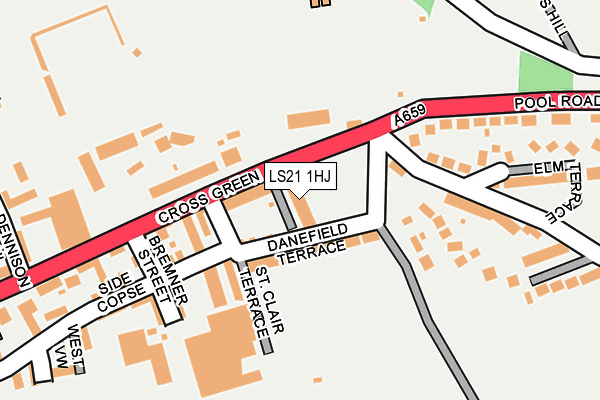 LS21 1HJ map - OS OpenMap – Local (Ordnance Survey) LS21 1HJ map - OS OpenMap – Local (Ordnance Survey)