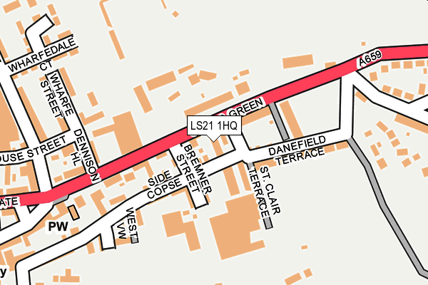 LS21 1HQ map - OS OpenMap – Local (Ordnance Survey) LS21 1HQ map - OS OpenMap – Local (Ordnance Survey)