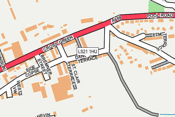 LS21 1HU map - OS OpenMap – Local (Ordnance Survey) LS21 1HU map - OS OpenMap – Local (Ordnance Survey)