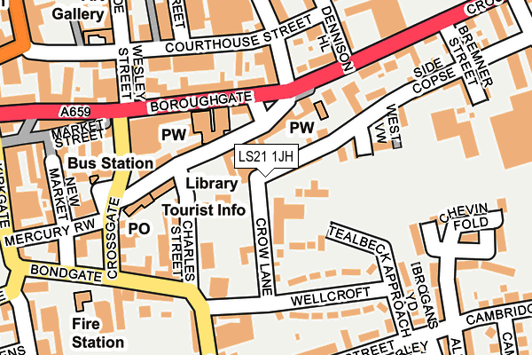 LS21 1JH map - OS OpenMap – Local (Ordnance Survey) LS21 1JH map - OS OpenMap – Local (Ordnance Survey)