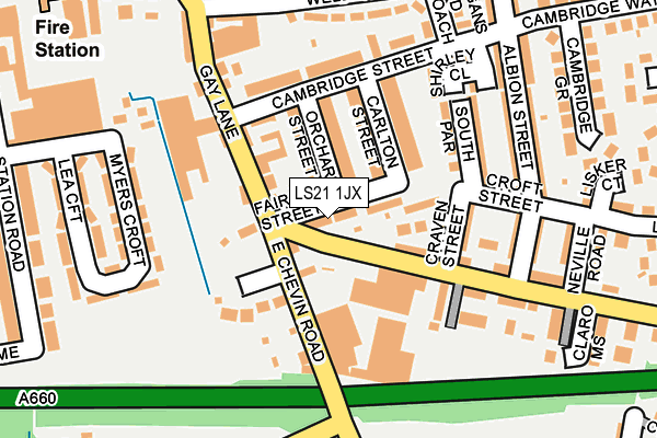 LS21 1JX map - OS OpenMap – Local (Ordnance Survey) LS21 1JX map - OS OpenMap – Local (Ordnance Survey)
