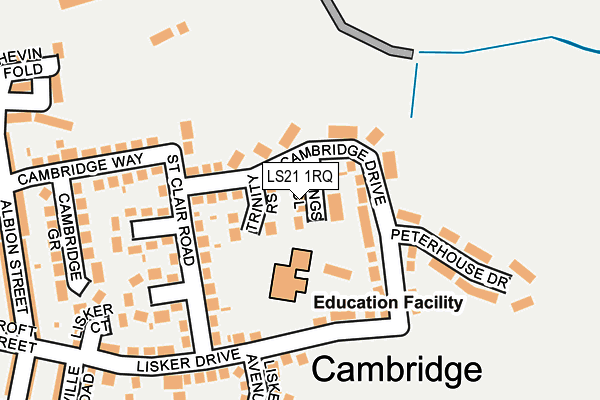 LS21 1RQ map - OS OpenMap – Local (Ordnance Survey)