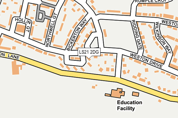 LS21 2DG map - OS OpenMap – Local (Ordnance Survey) LS21 2DG map - OS OpenMap – Local (Ordnance Survey)