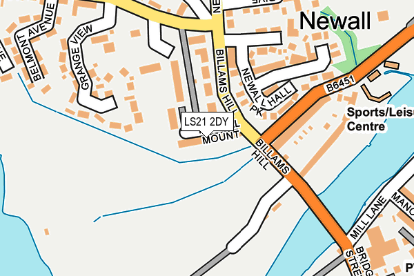 LS21 2DY map - OS OpenMap – Local (Ordnance Survey)