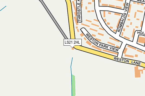 LS21 2HL map - OS OpenMap – Local (Ordnance Survey) LS21 2HL map - OS OpenMap – Local (Ordnance Survey)