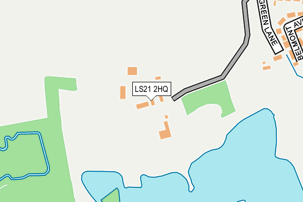 LS21 2HQ map - OS OpenMap – Local (Ordnance Survey) LS21 2HQ map - OS OpenMap – Local (Ordnance Survey)