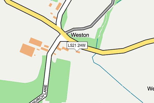 LS21 2HW map - OS OpenMap – Local (Ordnance Survey) LS21 2HW map - OS OpenMap – Local (Ordnance Survey)