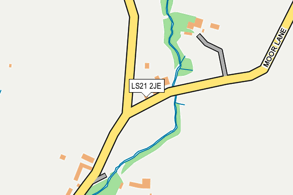 LS21 2JE map - OS OpenMap – Local (Ordnance Survey) LS21 2JE map - OS OpenMap – Local (Ordnance Survey)